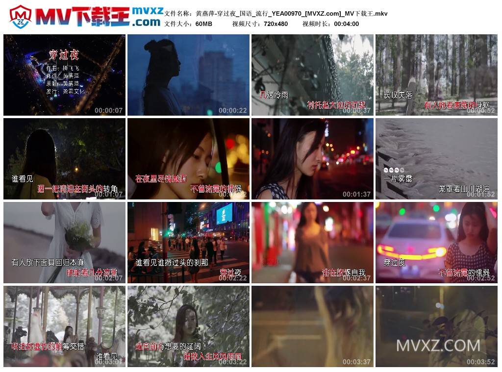 黄燕萍-穿过夜_国语_流行_YEA00970